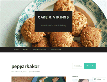 Tablet Screenshot of cakeandvikings.com